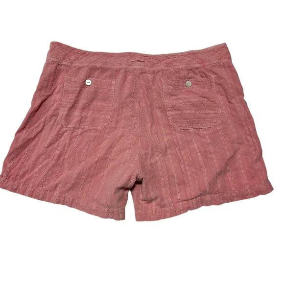 Sundance Shorts Women XL Pink Eyelet Embroidered Cotton Boho Beach Casual - Picture 2 of 10
